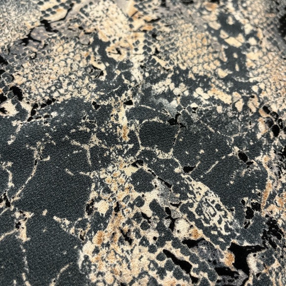 Christian Sirlano New York sz Large blue/gray snake print Dress. - Picture 6 of 6